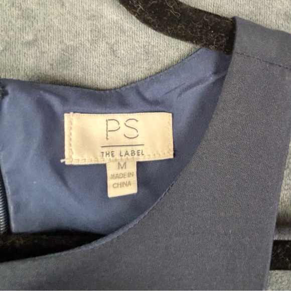 REVOLVE PS the Label Perfect Strangers Gray Puff Sleeve Sheath Cocktail Dress M - Picture 3 of 10